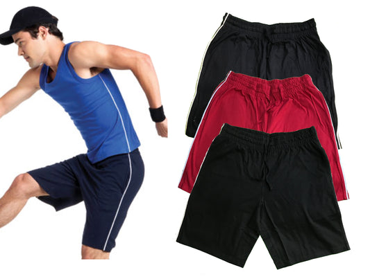 Jerzees 131M NAVY BLUE or RED Cotton Gym Board Shorts