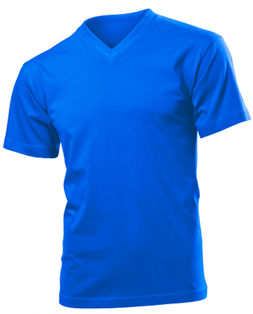 Hanes 5164 Mens Cotton Summer Weight Short Sleeve Vee V-Neck Tee T-Shirt Tshirt