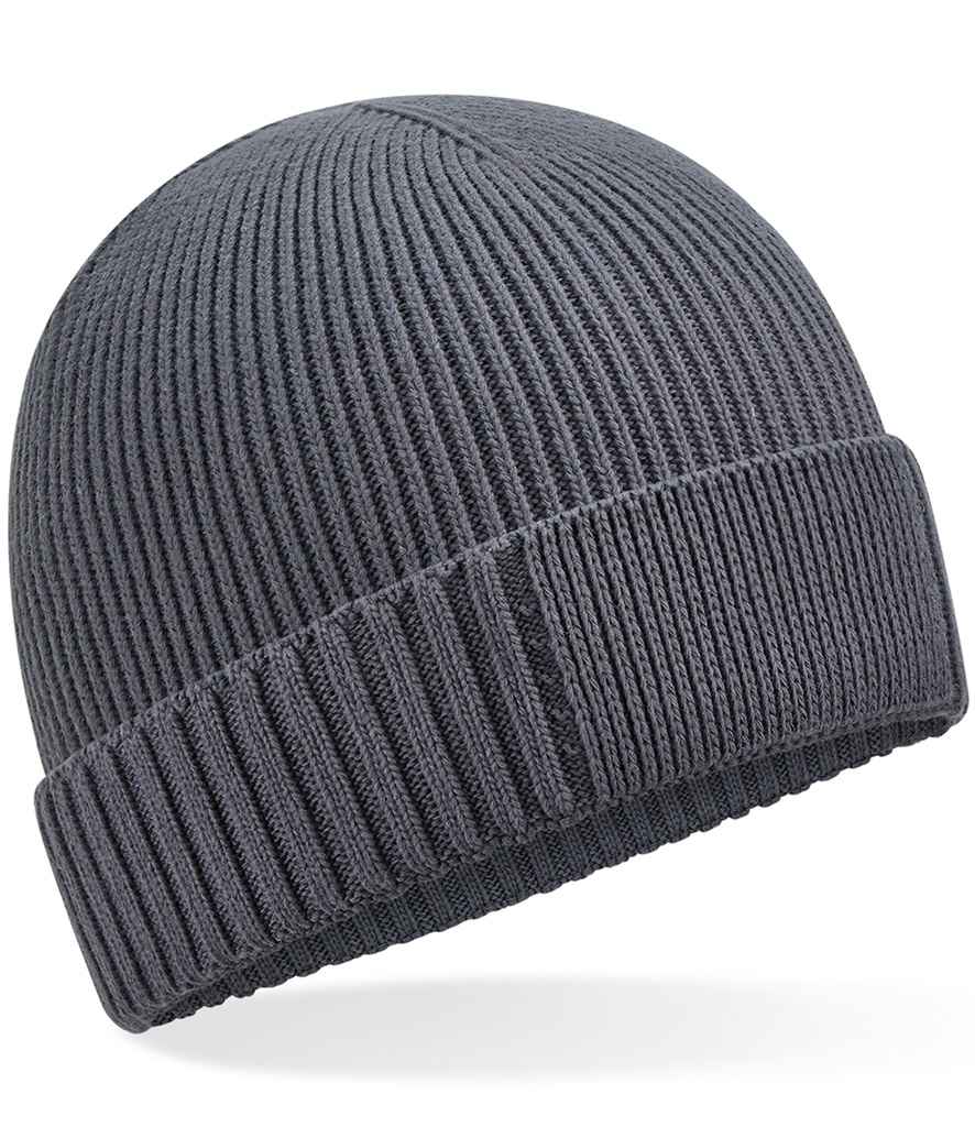 Beechfield Organic Cotton Engineered Patch Beanie Hat