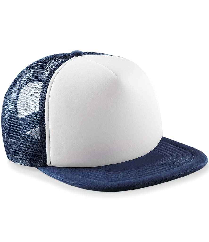Beechfield Kids Vintage Snapback Trucker Baseball Cap