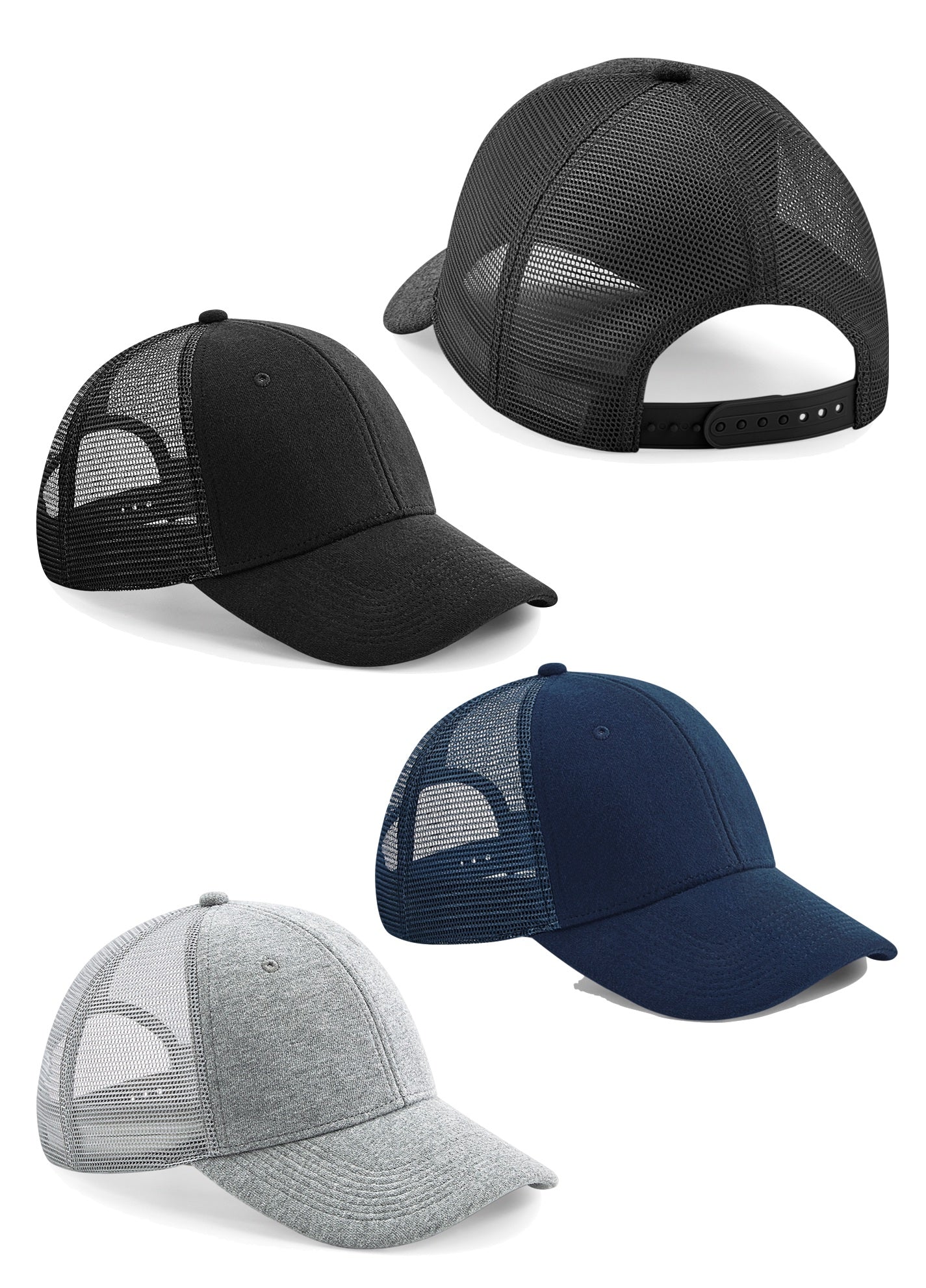 Beechfield Jersey Athleisure Trucker Cap