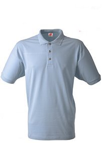 Hanes G135 Cotton Top Polo [Sky Blue, Small]