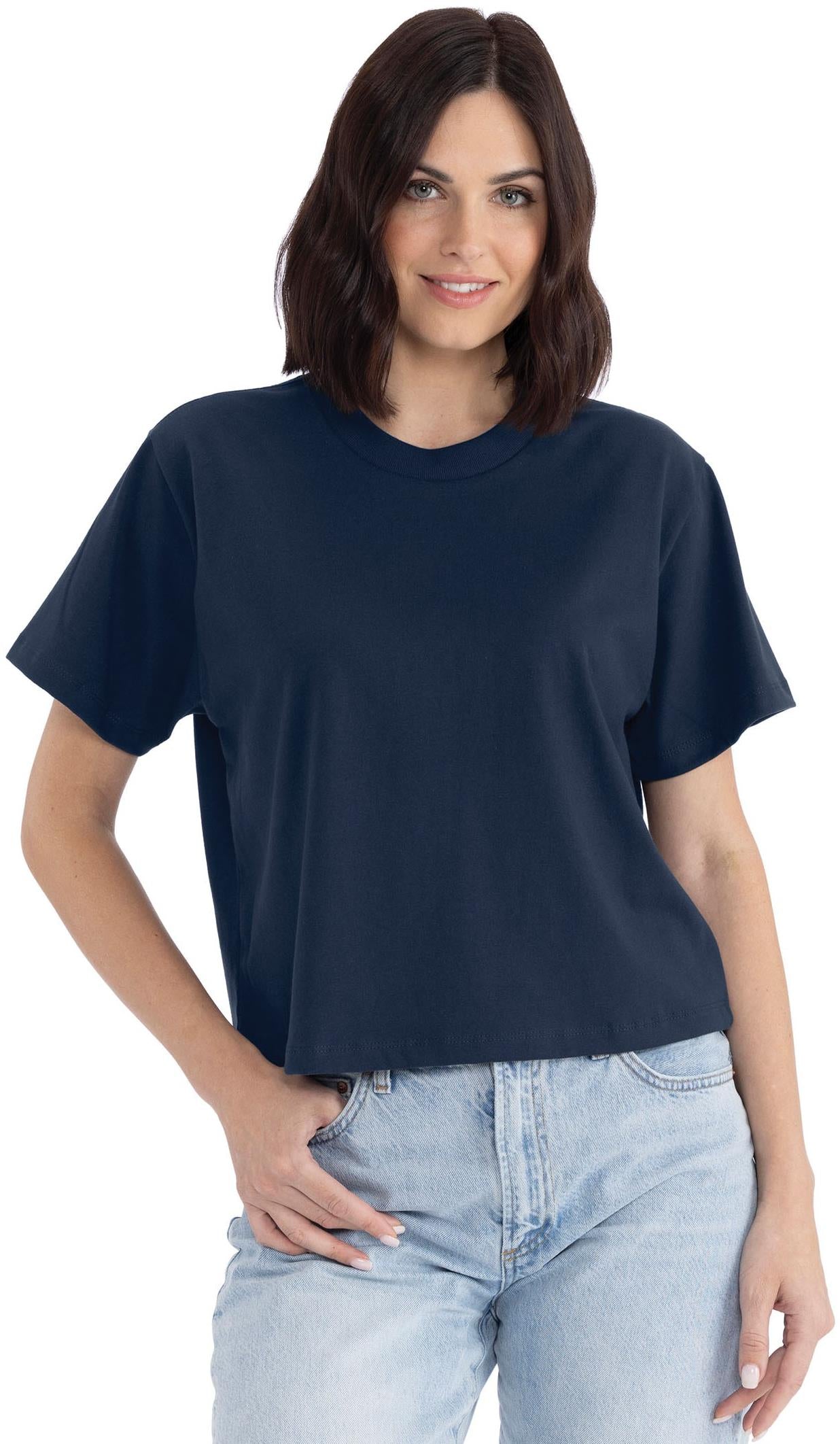 Next Level Ladies Heavyweight Boxy Short Sleeve Tee Shirt