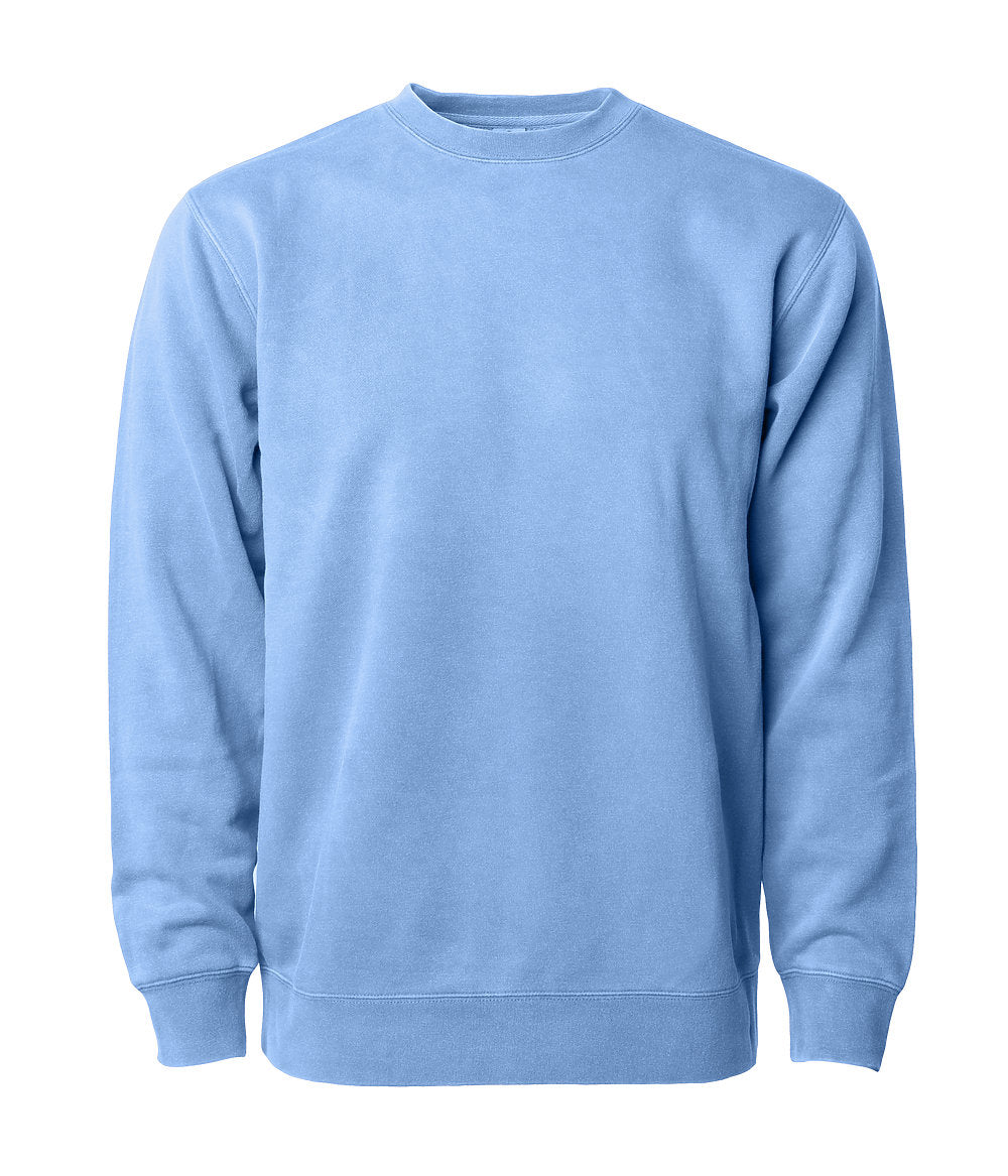 Independent 9oz. Unisex Midweight Pigment Dye Crew