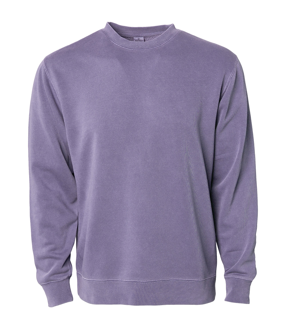 Independent 9oz. Unisex Midweight Pigment Dye Crew