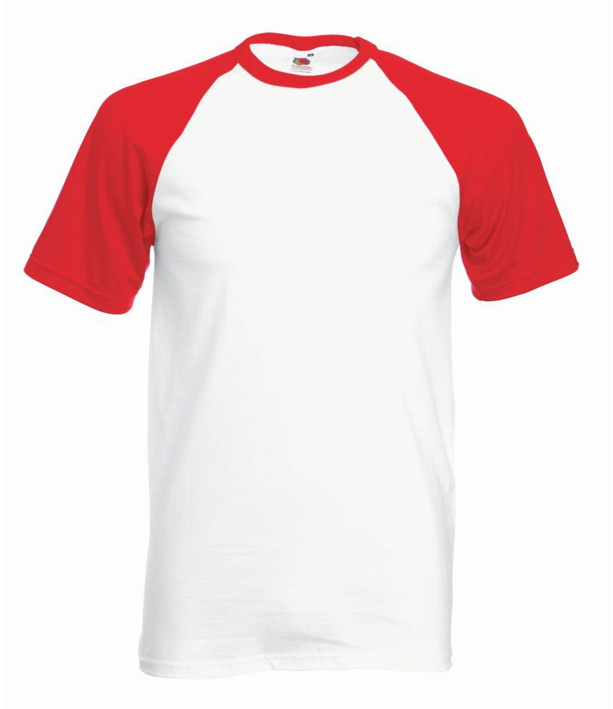 Fruit of the Loom Contrast Baseball T-Shirt