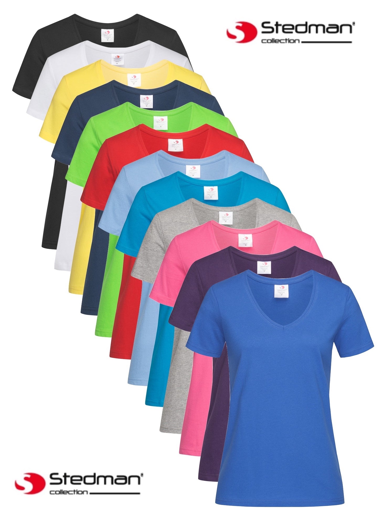 Stedman ST2700 Ladies Cotton V-Neck T-Shirt