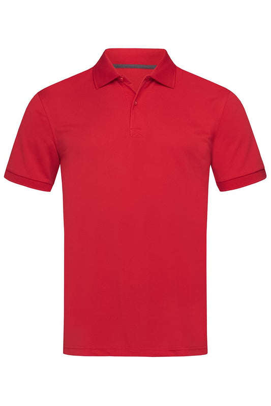 Stedman Active Performance Pique Polo Shirt [Red, Size L]