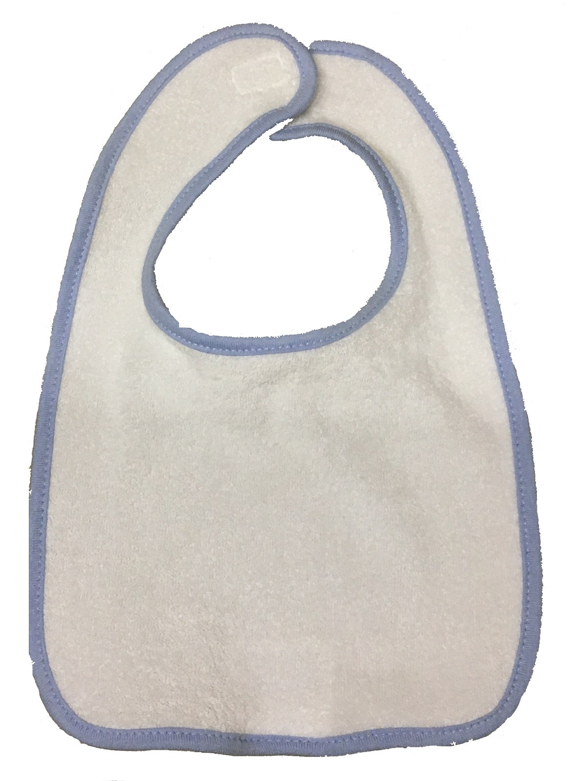 Hanes Bib White with Pink or Blue Trim