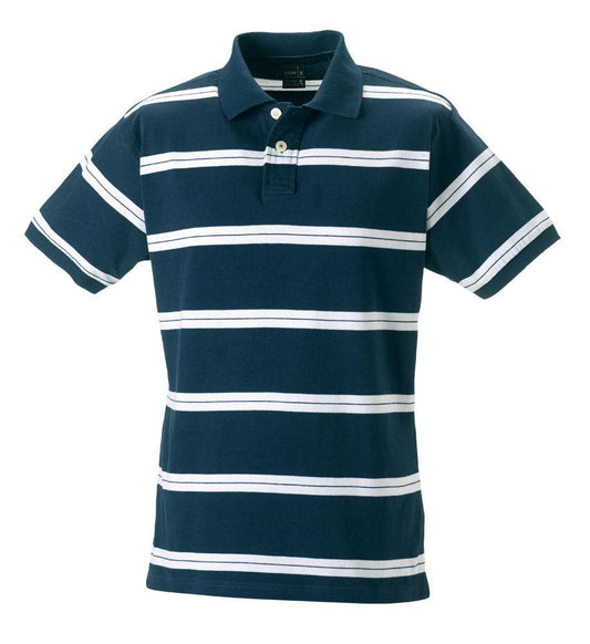 Jerzees 221M Striped Campus Golf Polo Shirt