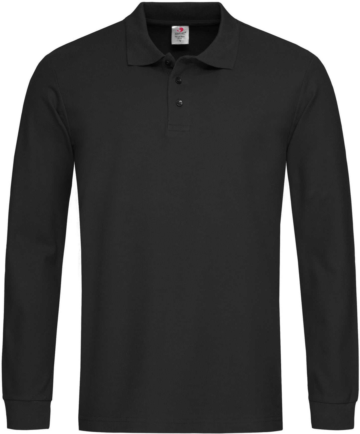 Stedman Cotton Long Sleeve Polo Shirt