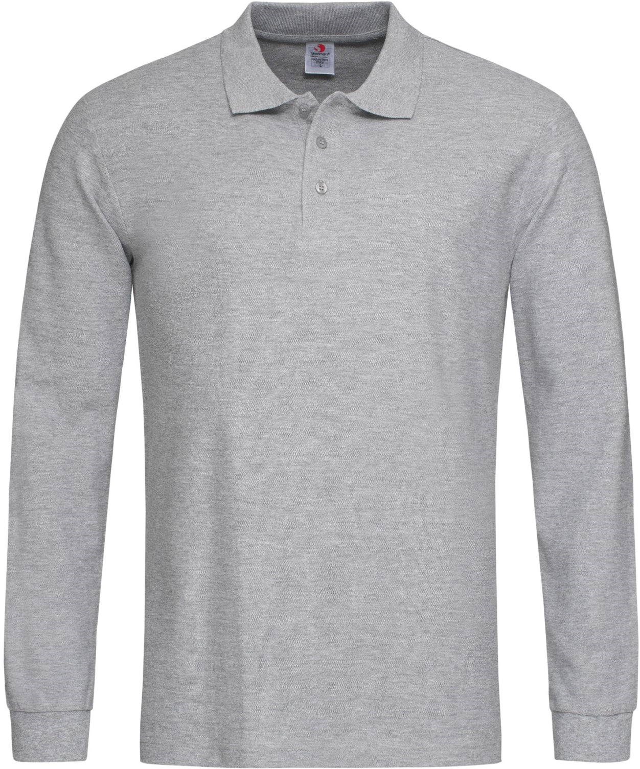 Stedman Cotton Long Sleeve Polo Shirt