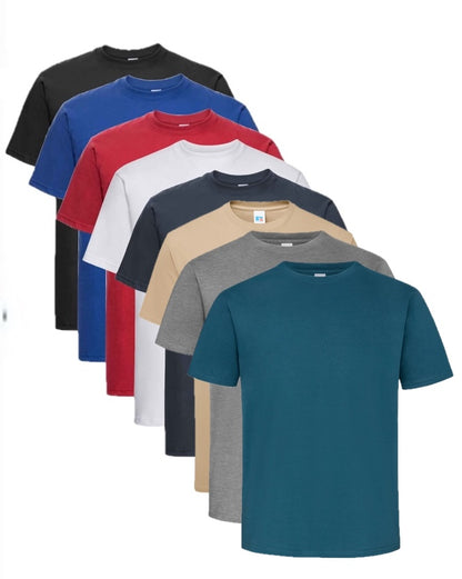 Russell 215 Plain Heavy Cotton T-Shirt