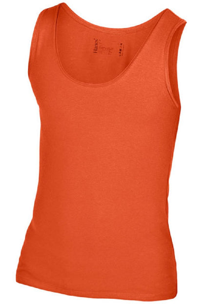 Hanes Plain Cotton Tank Top Vest Silky Feel