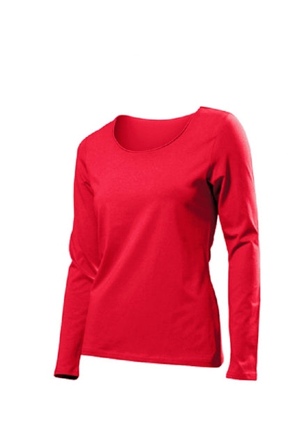 Hanes Silky Feel Womens Long Sleeve TasTy T-Shirt