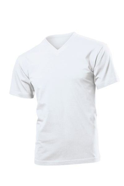 Hanes 5164 Mens Cotton Summer Weight Short Sleeve Vee V-Neck Tee T-Shirt Tshirt