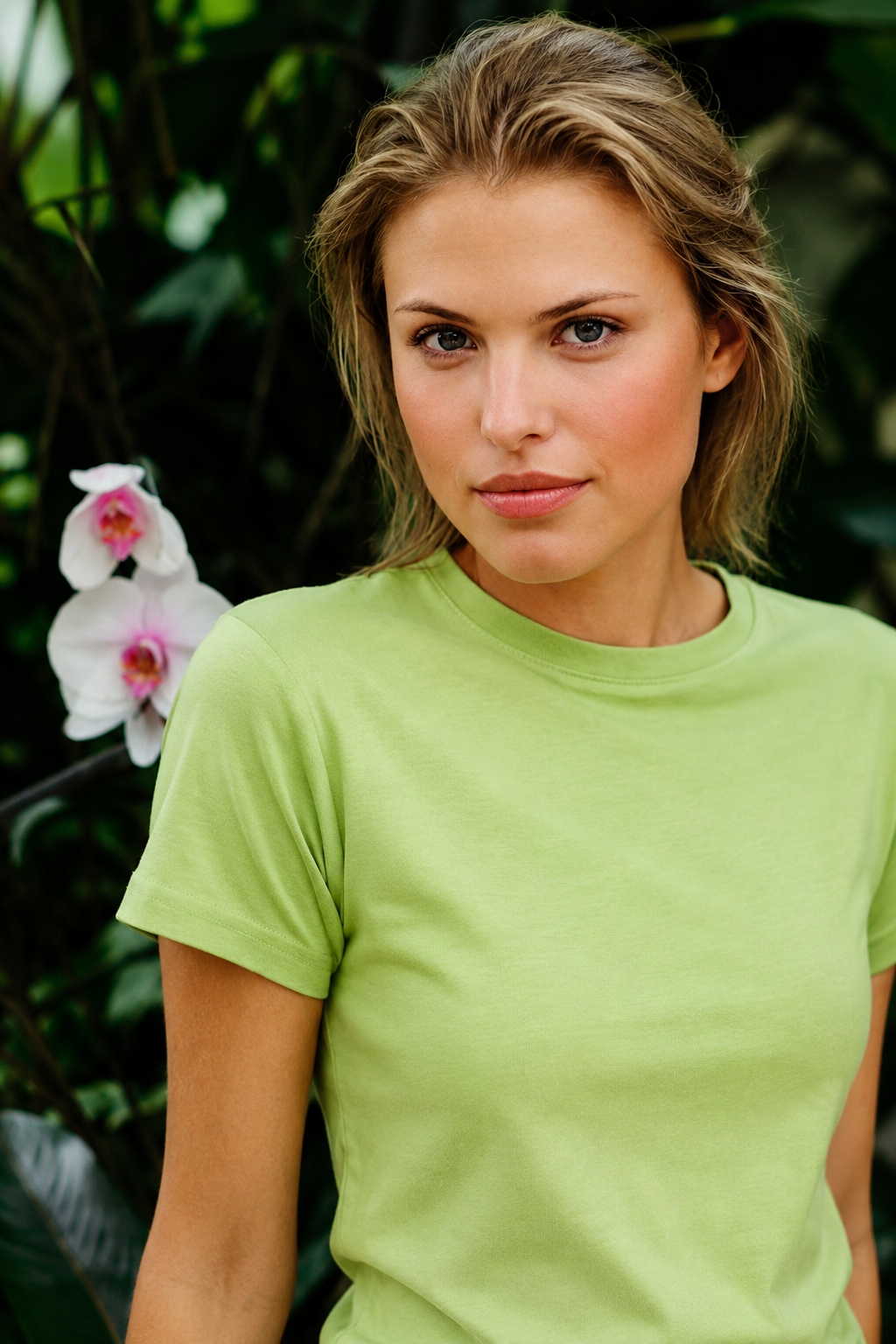Hanes Spicy T Ladies Cotton Crew Neck T-Shirt
