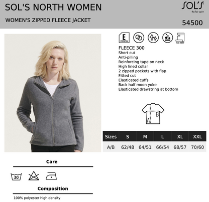 SOL'S Ladies North Full Zip Fleece Jacket