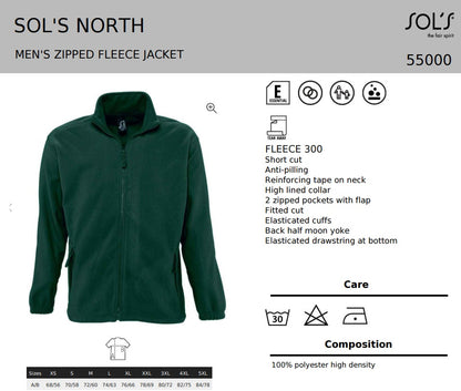 SOL'S Full Zip Fleece Jacket 3XL-5XL