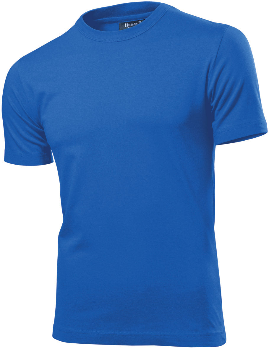 Hanes Mens Plain Slim Fitted Fit-T Cotton T-Shirt