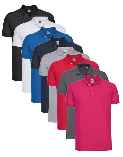 Russell Stretch Piqué Polo Shirt