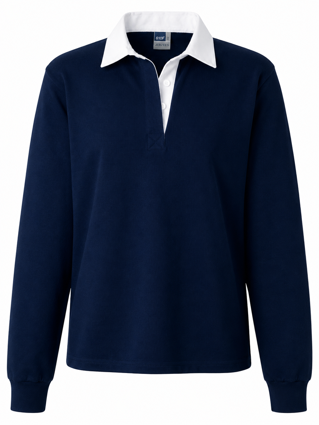 Jerzees 610F Ladies Long Sleeve Rugby Shirt