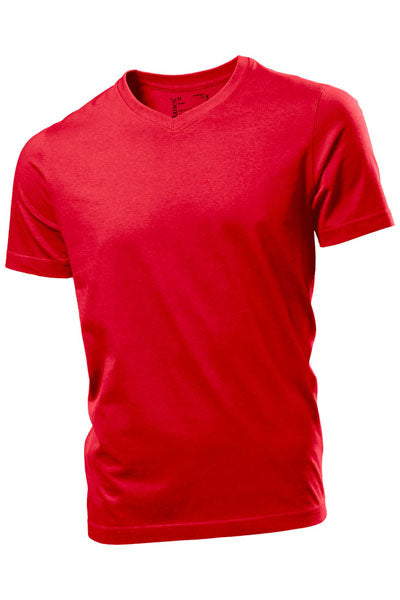 Hanes Plain Mens ComfortSoft Organic Cotton V-Neck T-Shirt