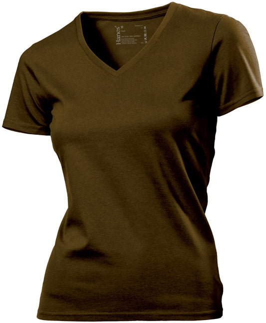 Hanes Ladies V-Neck T-Shirt