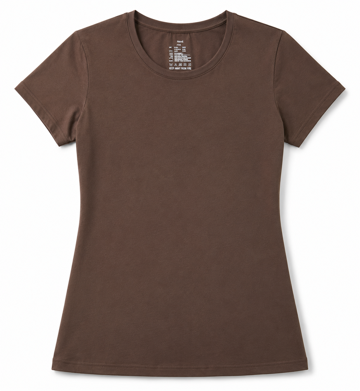 Hanes Tagless Organic Cotton Ladies Womens Crew Neck Tee T-Shirt No Logo
