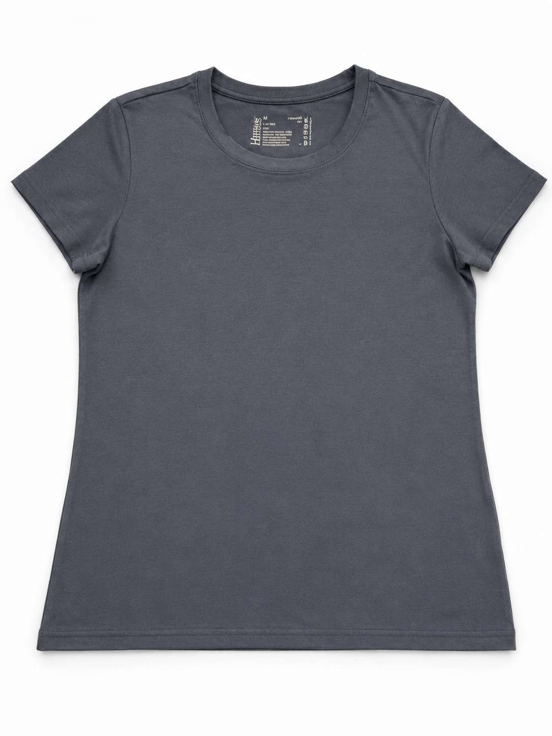 Hanes Tagless Organic Cotton Ladies Womens Crew Neck Tee T-Shirt No Logo