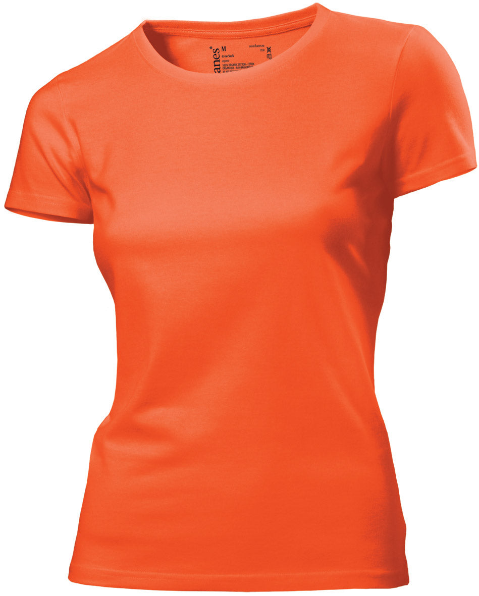 Hanes Plain Summer Weight Organic Cotton Ladies T-Shirt