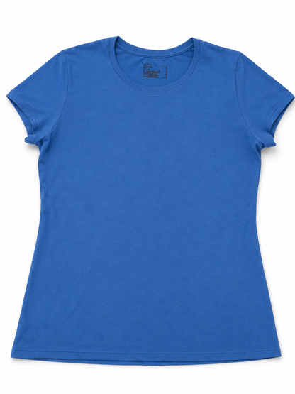 Hanes Tagless Organic Cotton Ladies Womens Crew Neck Tee T-Shirt No Logo