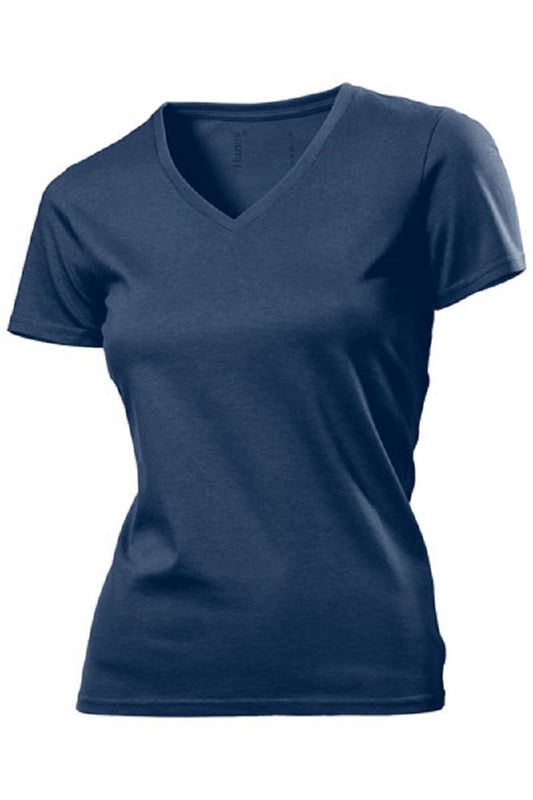 Hanes Tagless Organic Cotton Womens Womans Ladies V-Neck T-Shirt