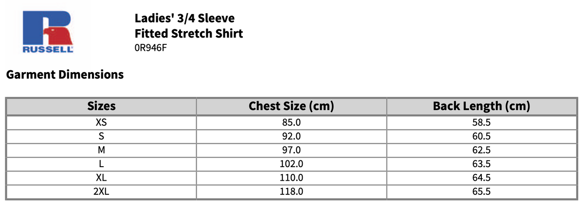 Russell Ladies Long Sleeve Ultimate Non-Iron Shirt Blouse