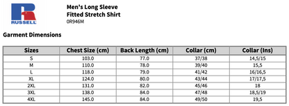 Russell Long Sleeve Easy Care Fitted Shirt