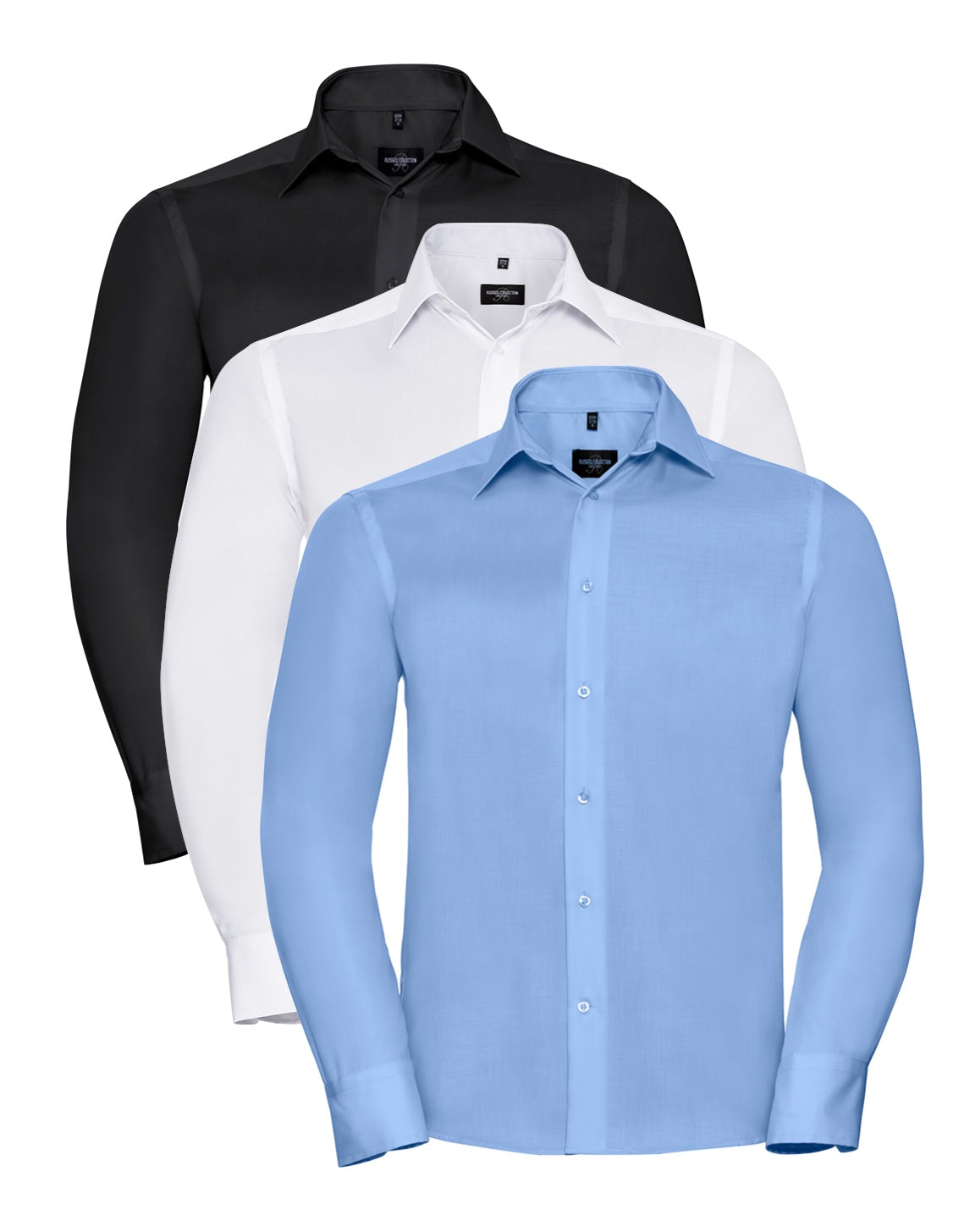 Russell Collection Long Sleeve Tailored Ultimate Non-Iron Shirt
