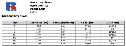 Russell Collection Long Sleeve Ultimate Stretch Shirt