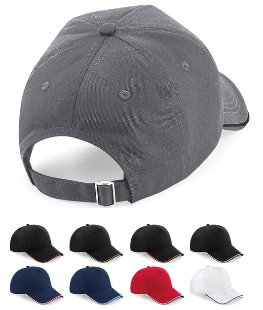Beechfield Authentic Piped 5 Panel Baseball Cap