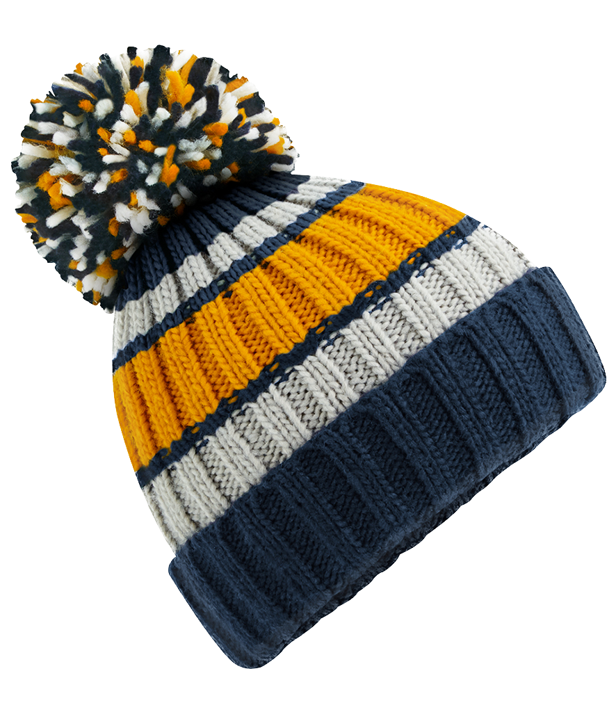 Beechfield Hygge Striped Beanie