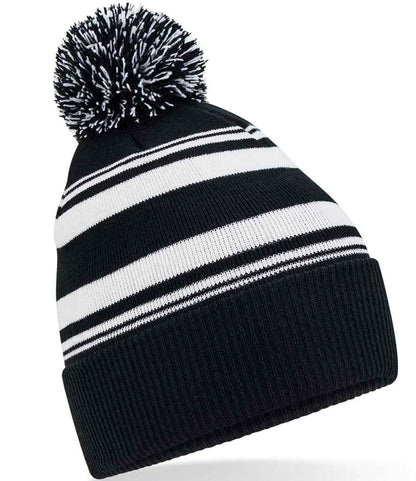 Beechfield Striped Fan Beanie Hat