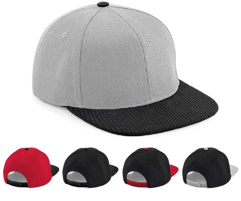 Beechfield Original Flat Peak 6 Panel Snapback Cap