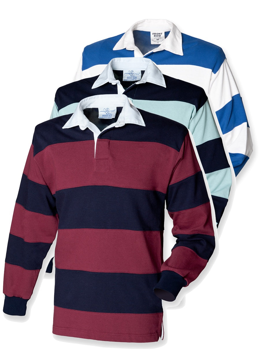 Front Row Sewn Stripe Rugby Shirt