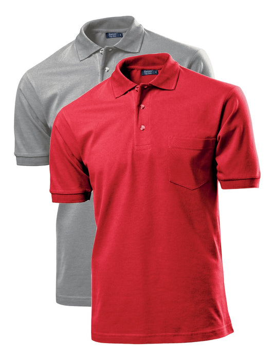 Hanes Mens Cotton Top Polo with Pocket