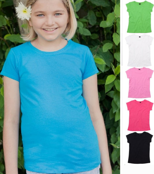 Humbugz Girls Plain Cotton T-Shirt