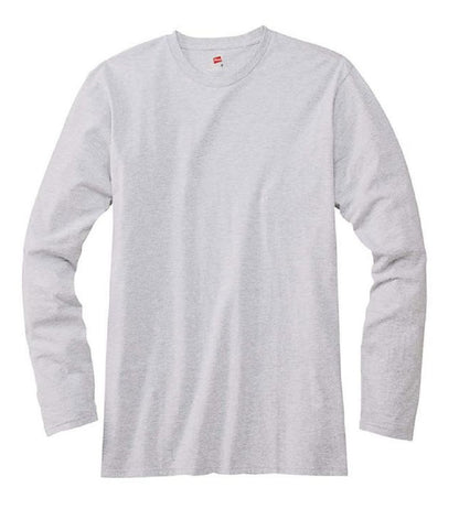 Hanes Nano Long Sleeve Cotton T-Shirt