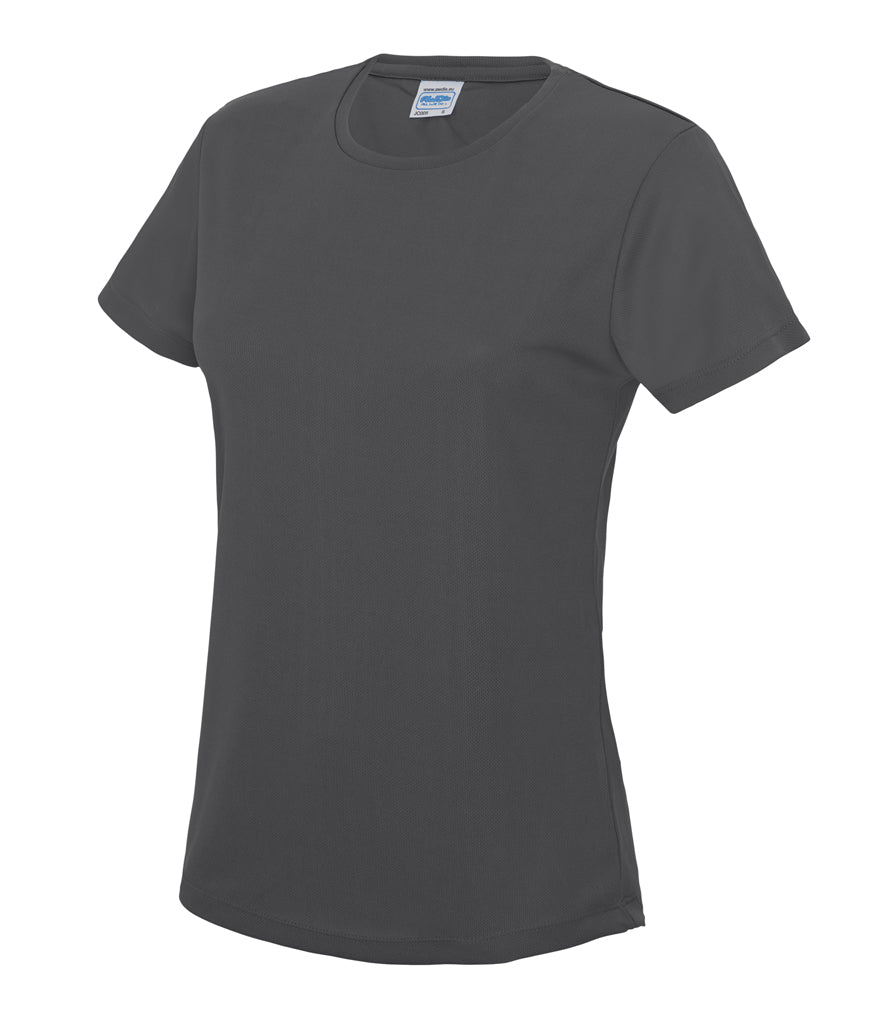 Just Cool Ladies Polyester Breathable Wicking Athletic Sports T-Shirt