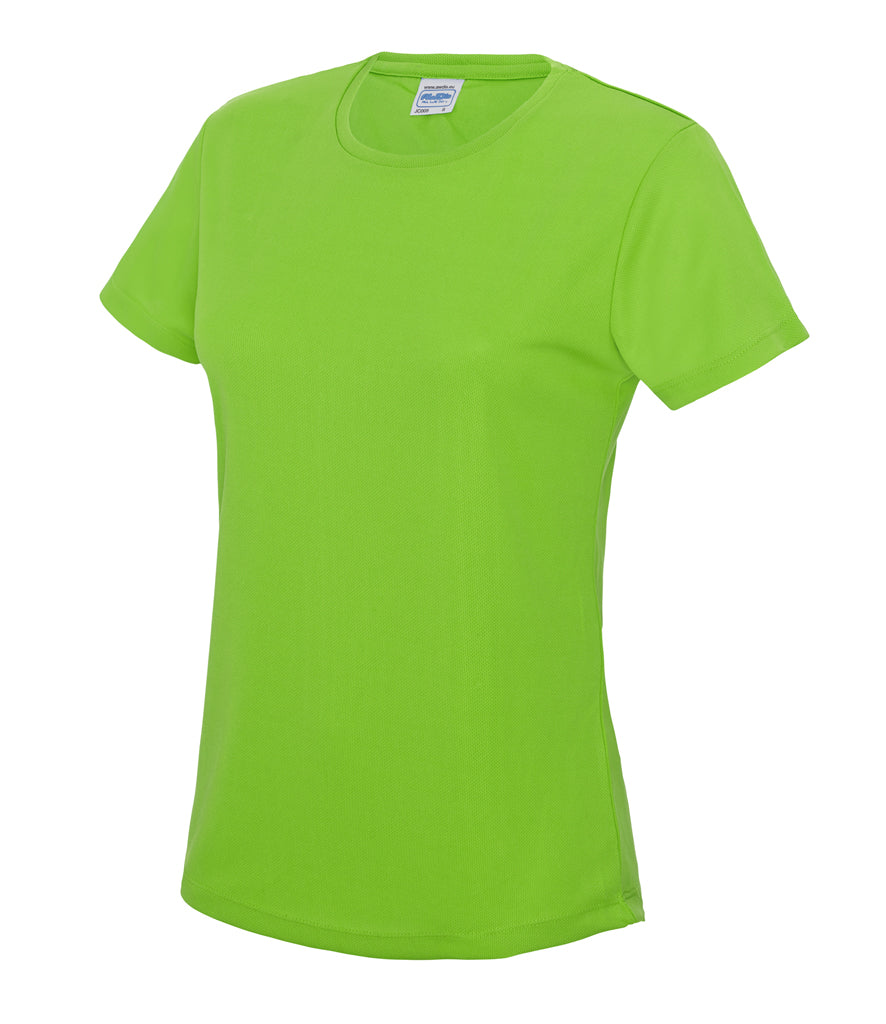 Just Cool Ladies Polyester Breathable Wicking Athletic Sports T-Shirt