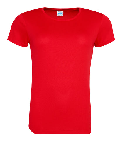 Just Cool Ladies Polyester Breathable Wicking Athletic Sports T-Shirt