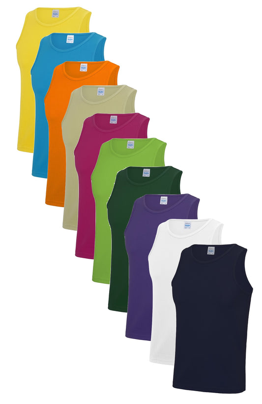 Just Cool Polyester Breathable Wicking Athletic Sports Vest