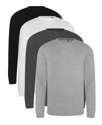 AWDis Long Sleeve Tri-Blend T-Shirt S-XXL